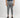 Trousers with High Waist Band and Double Button - Grey 