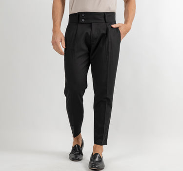 High waisted trousers with band