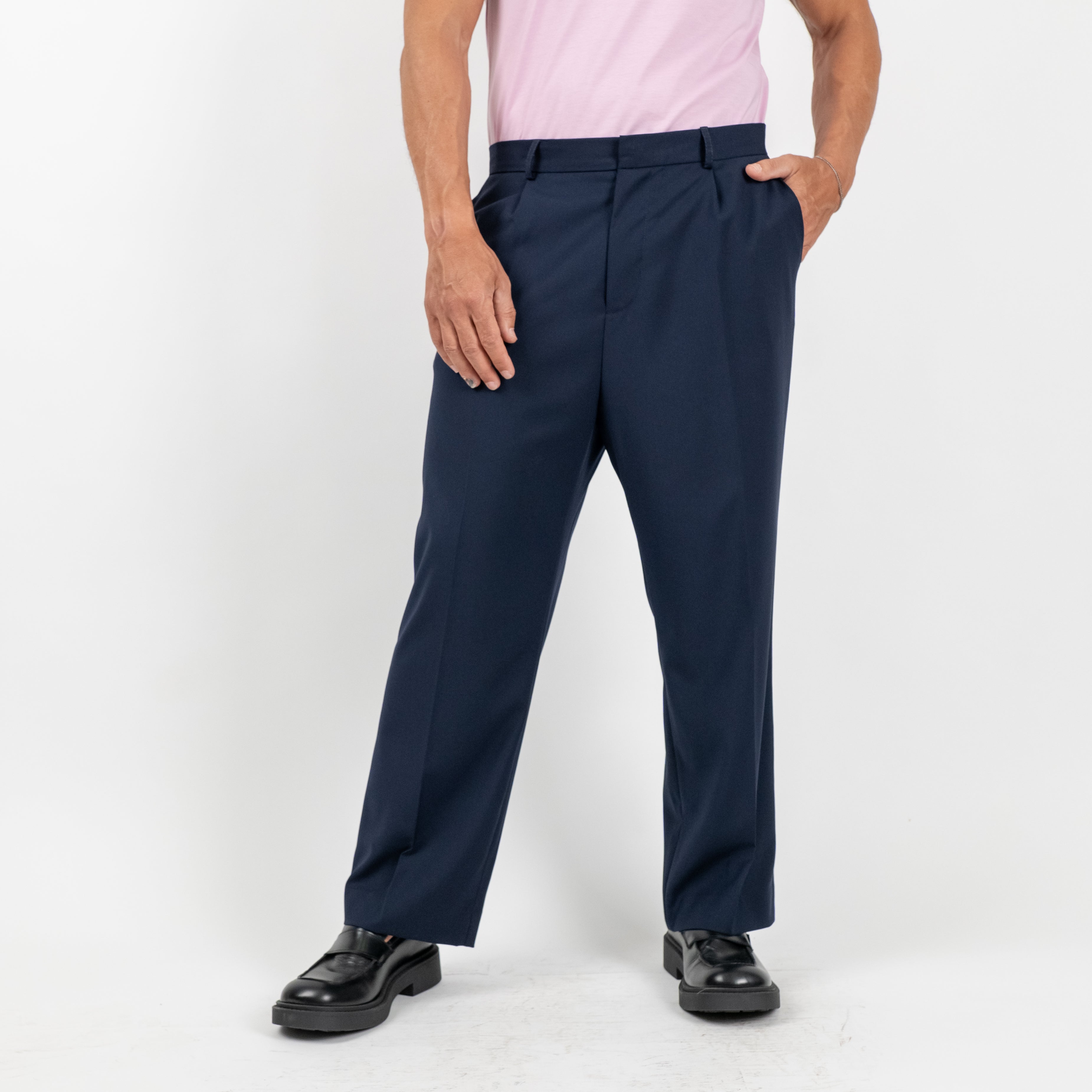 Pantalone sartoriale taglio morbido - Blu Notte