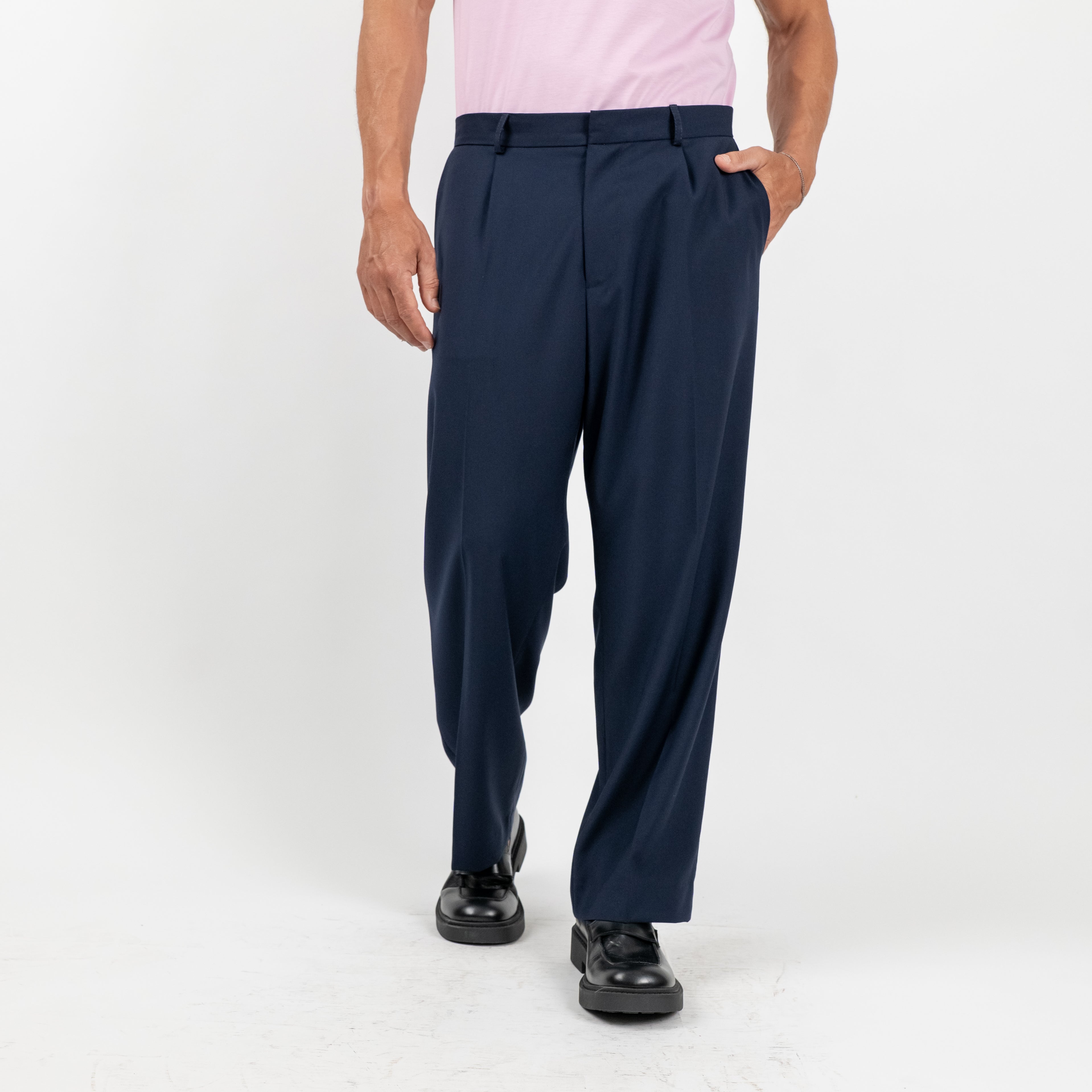Pantalone sartoriale taglio morbido - Blu Notte