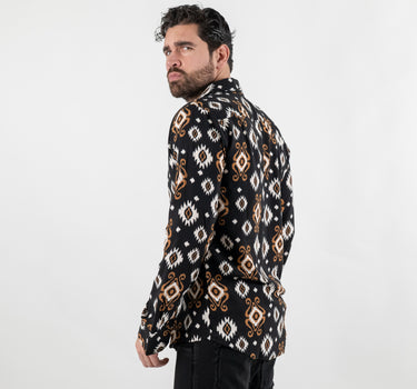Camicia a fantasia manica lunga