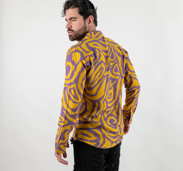 Camicia a fantasia manica lunga