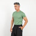 T-shirt effetto seta - Verde Chiaro