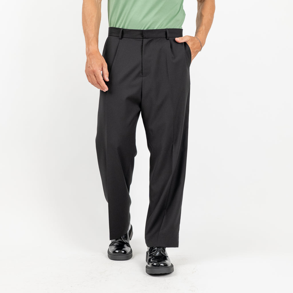 Pantalone sartoriale taglio morbido - Nero