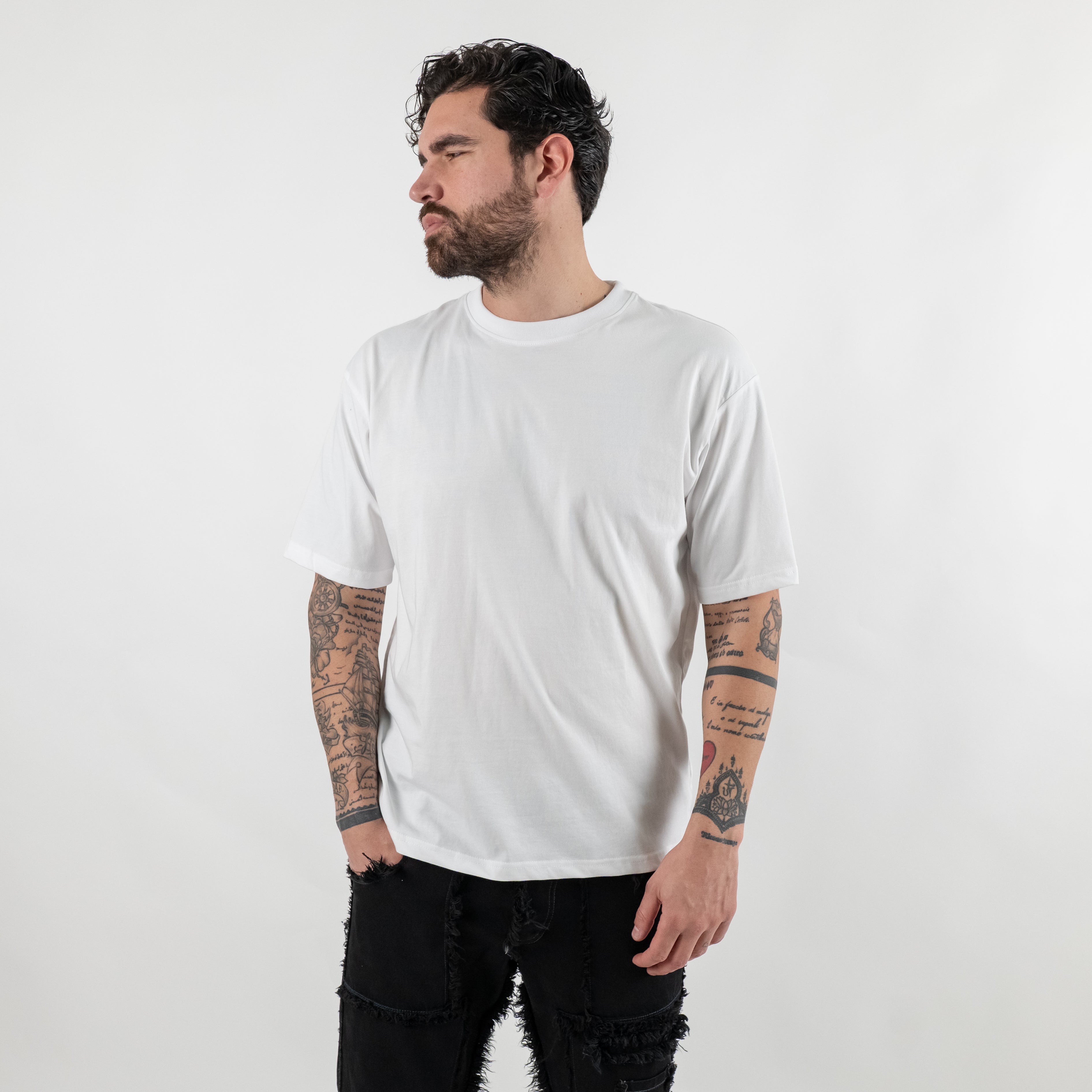 T-shirt comfy fit - Bianco