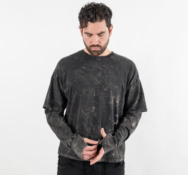 T-shirt doppia manica tie dye