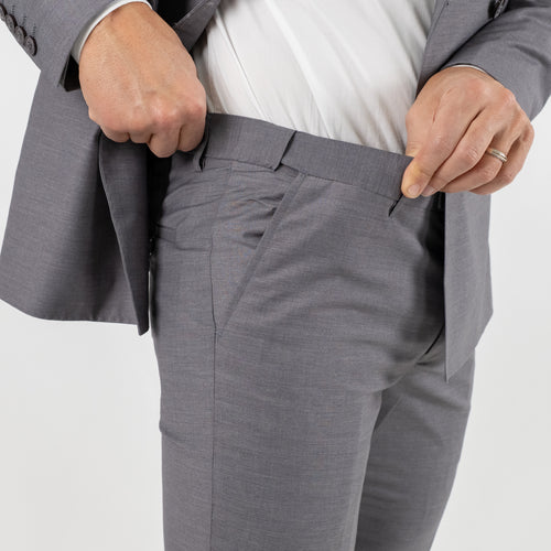 Traje cruzado melange - Azul real