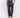 Pantalone fondo largo in misto lino - Blu