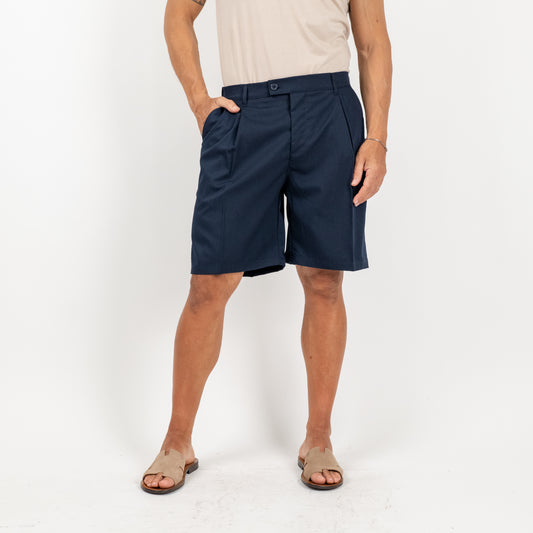 Bermuda con molla sul retro - Blu