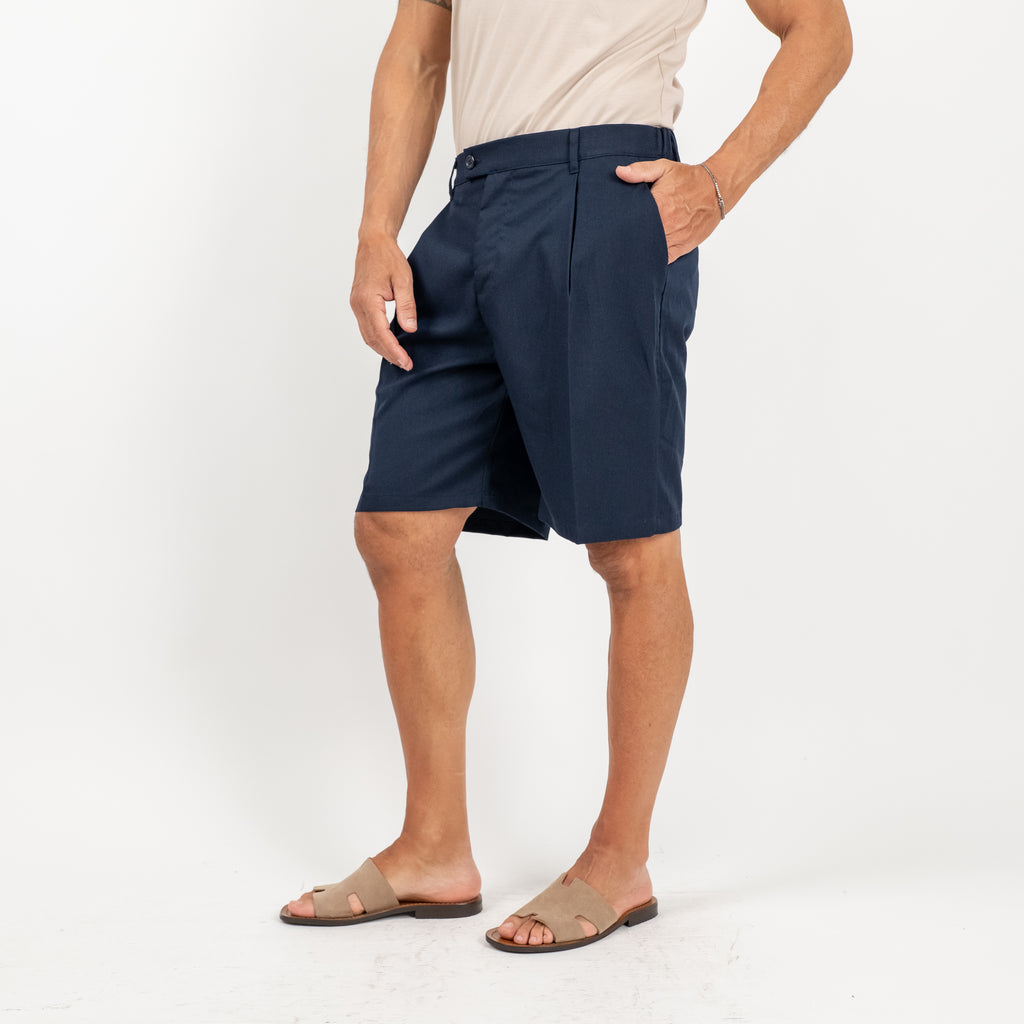 Bermuda con molla sul retro - Blu