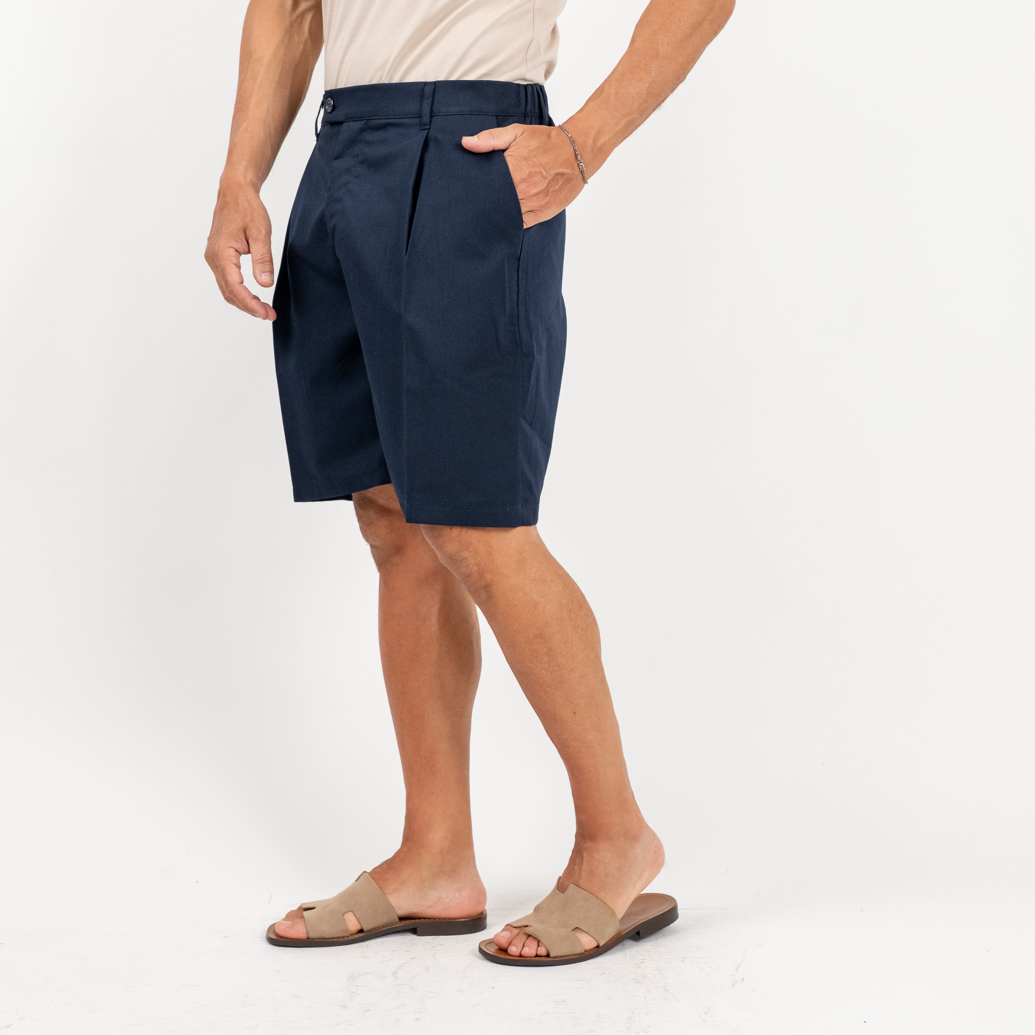 Bermuda con molla sul retro - Blu