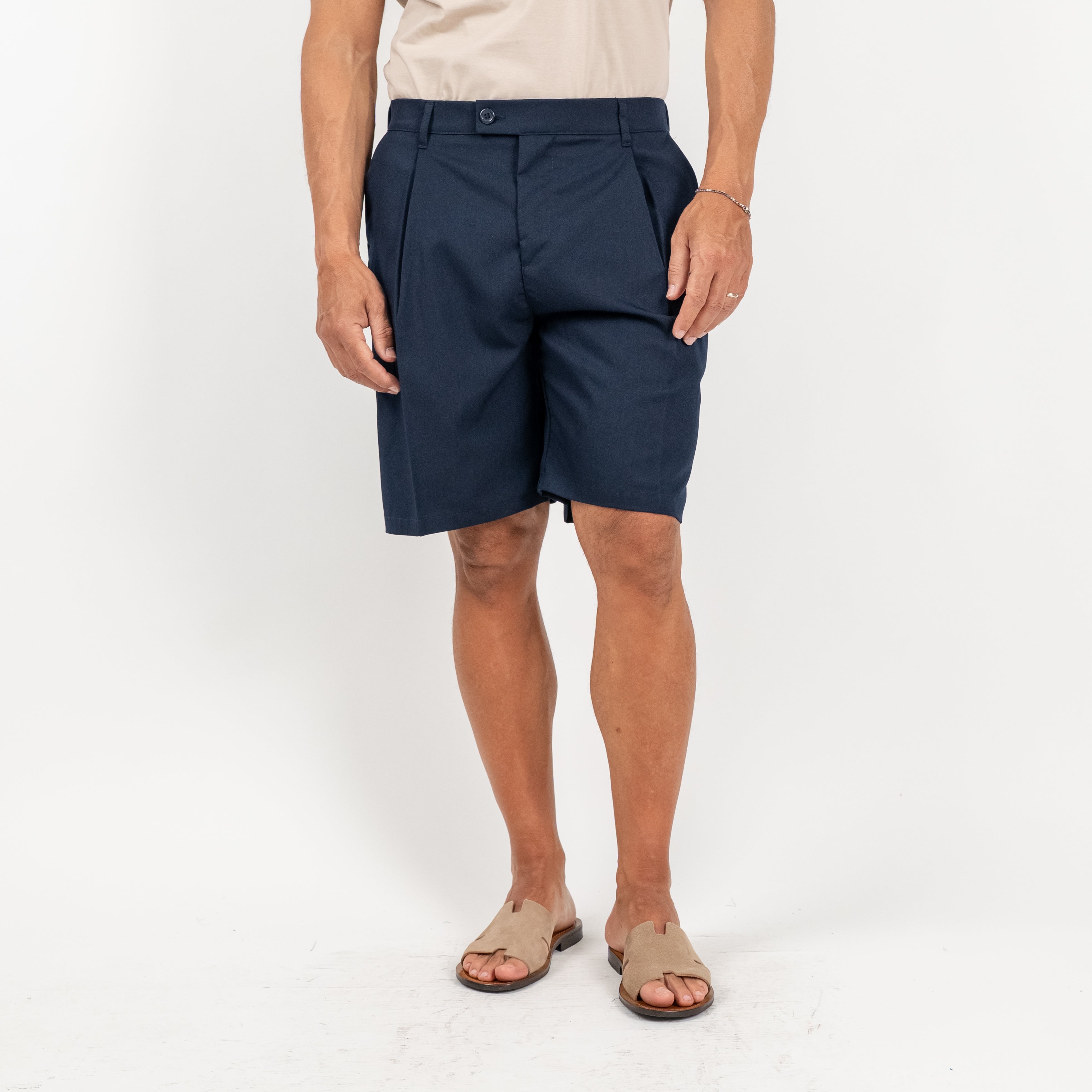 Bermuda con molla sul retro - Blu