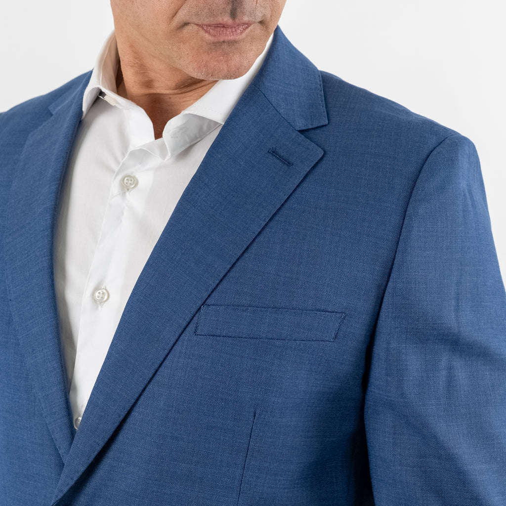 Abito monopetto melange - Blu Navy