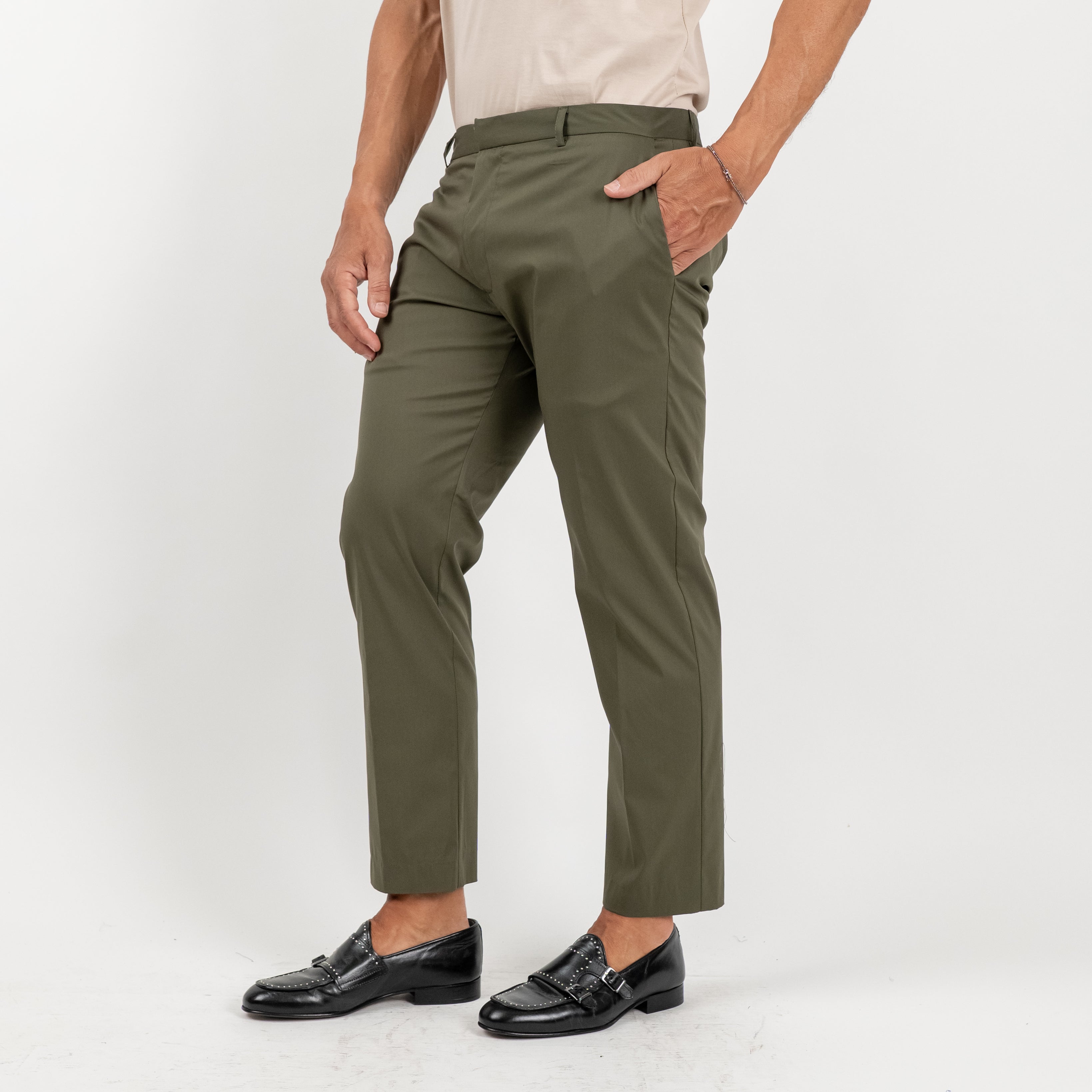 Pantalone sartoriale leggero - Verde