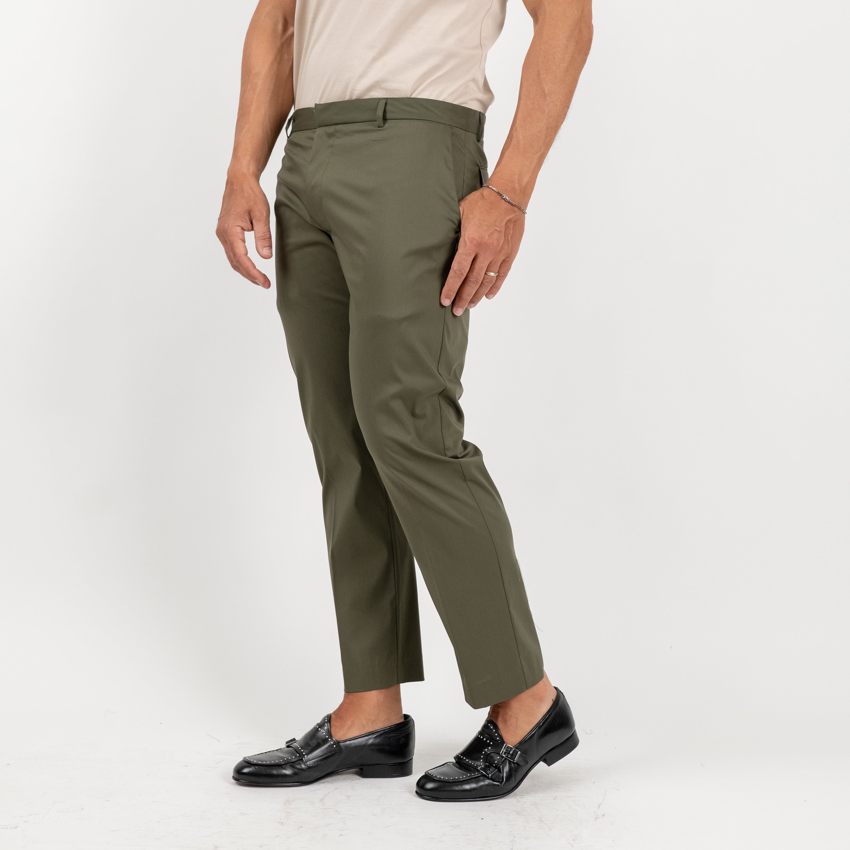 Pantalone sartoriale leggero - Verde