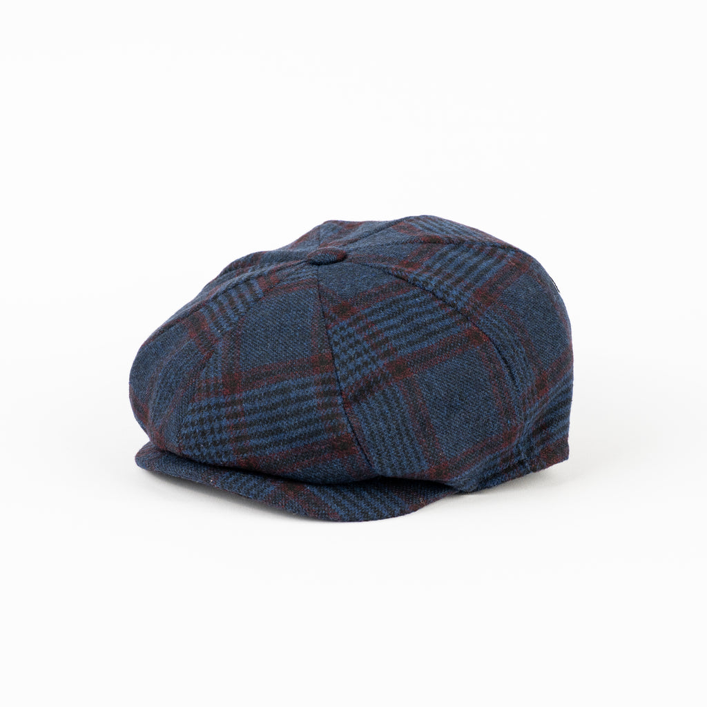 Prince of Wales Wool Cap - Blue