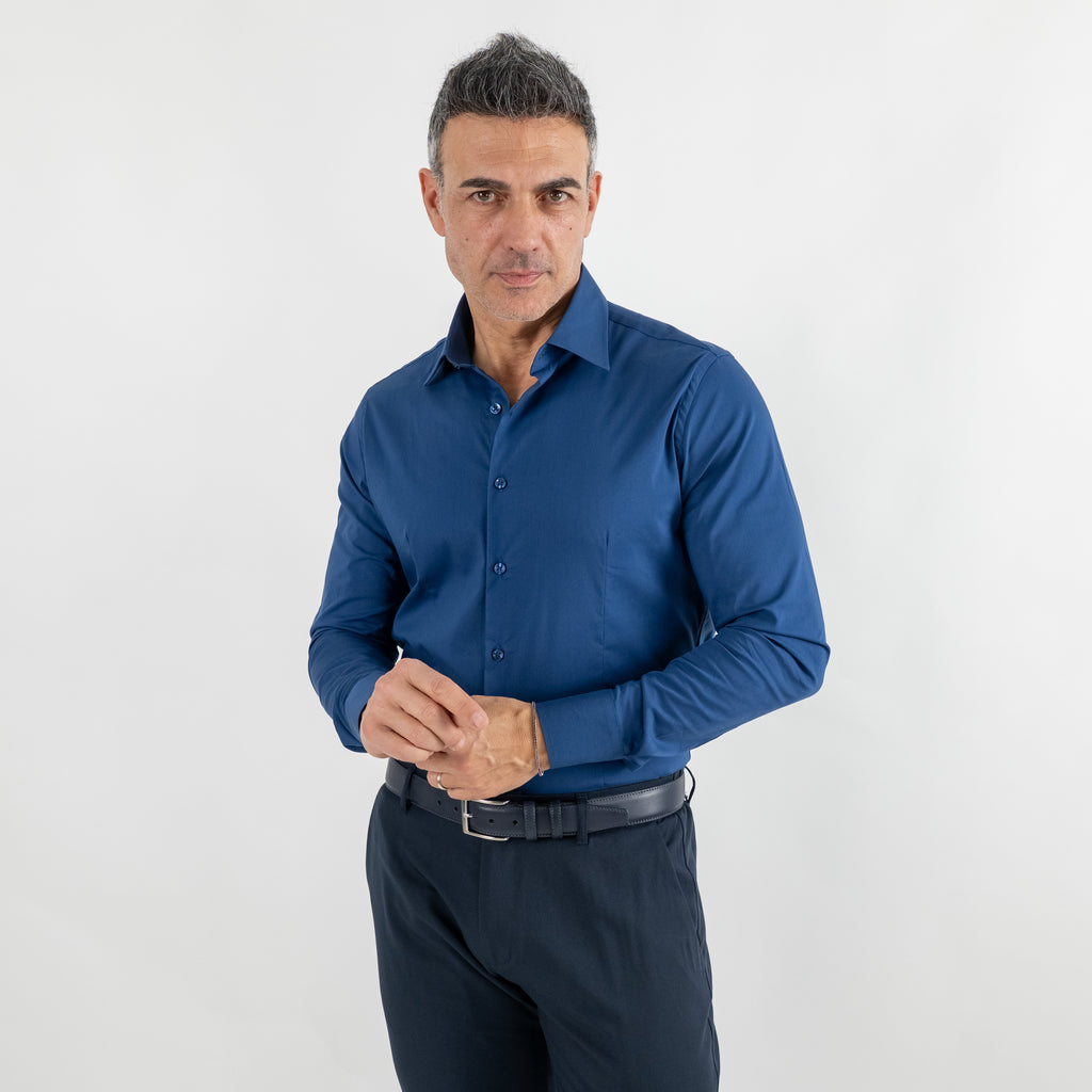 Camicia sartoriale slim fit - Blu Navy