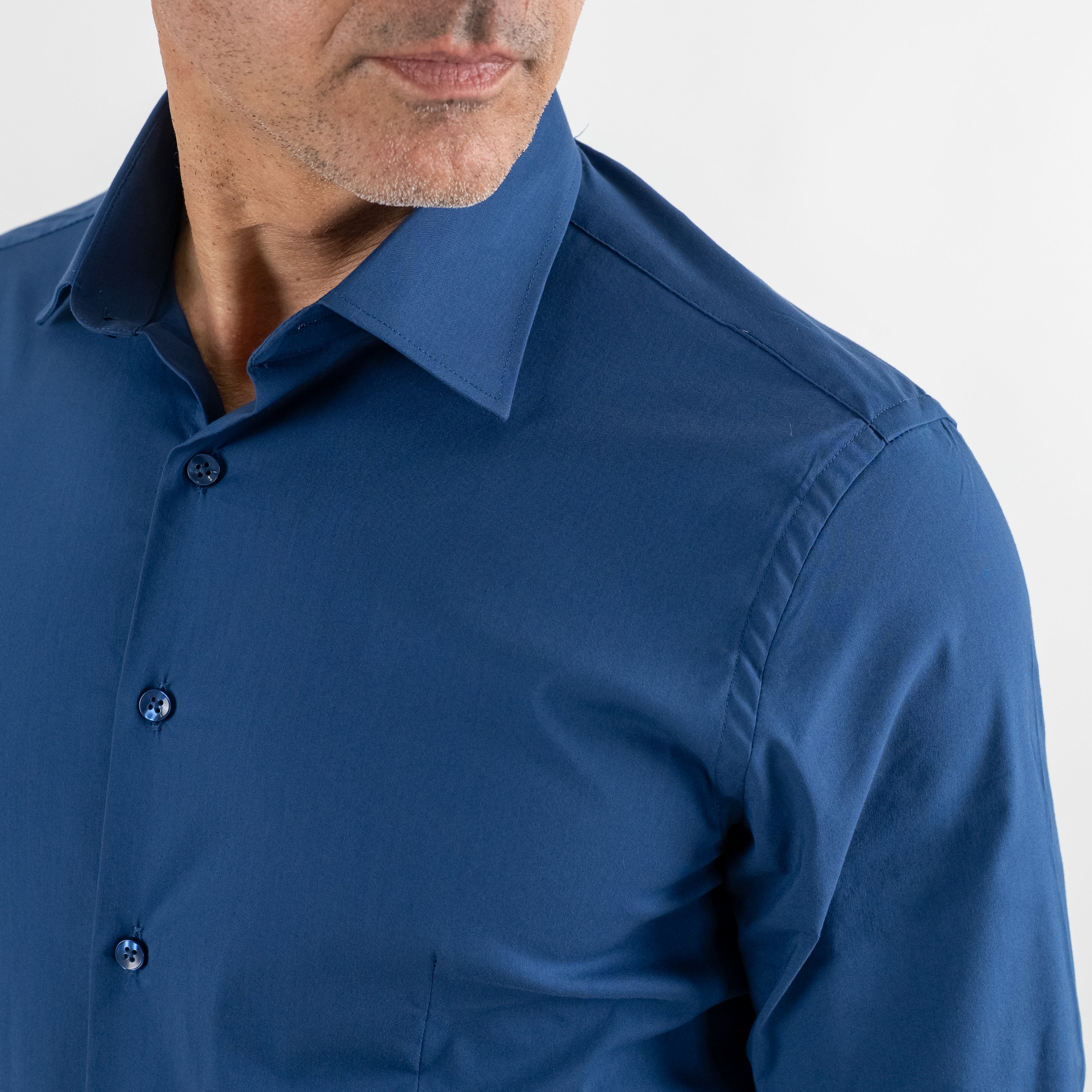 Camicia sartoriale slim fit - Blu Navy