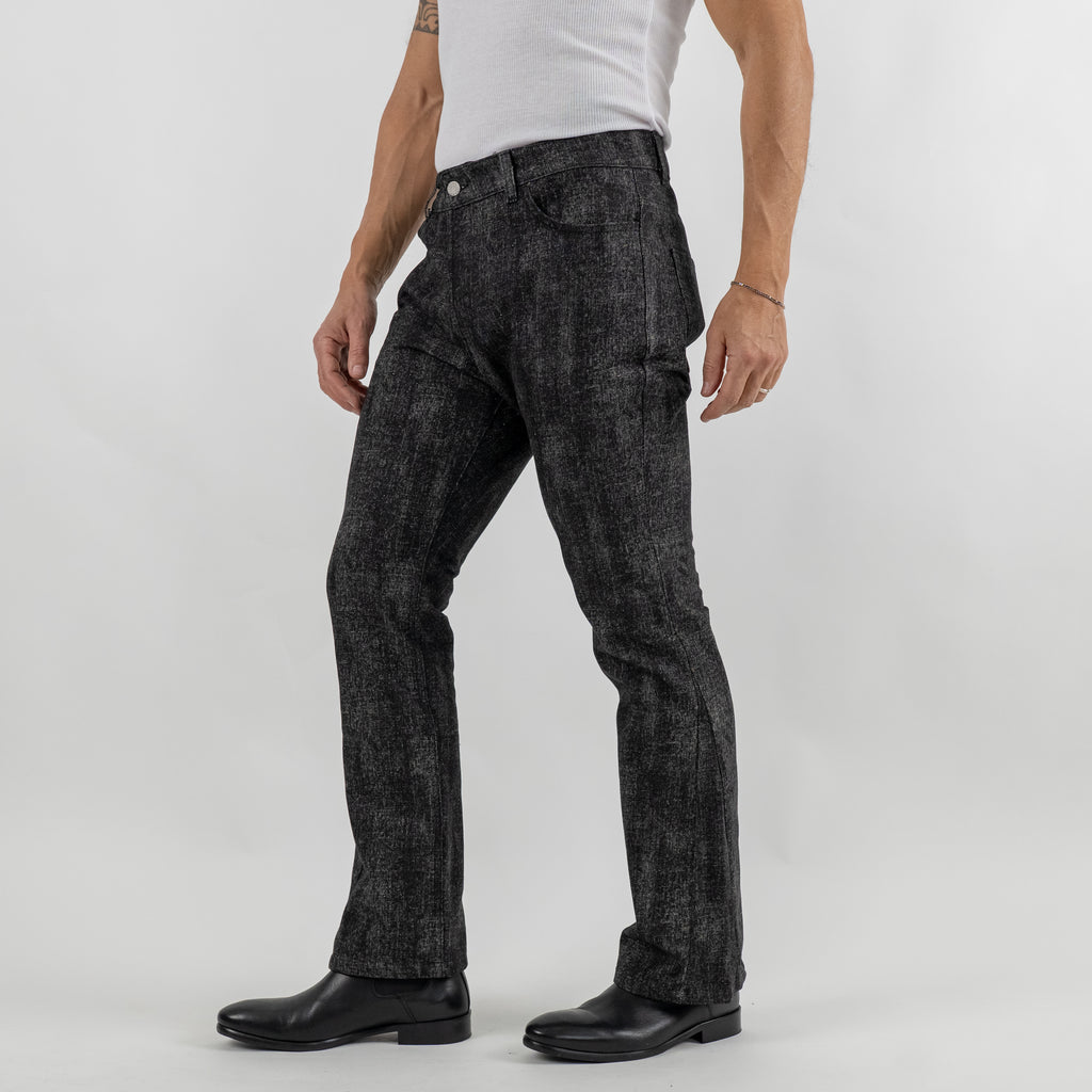 Jeans with rhinestones - Black