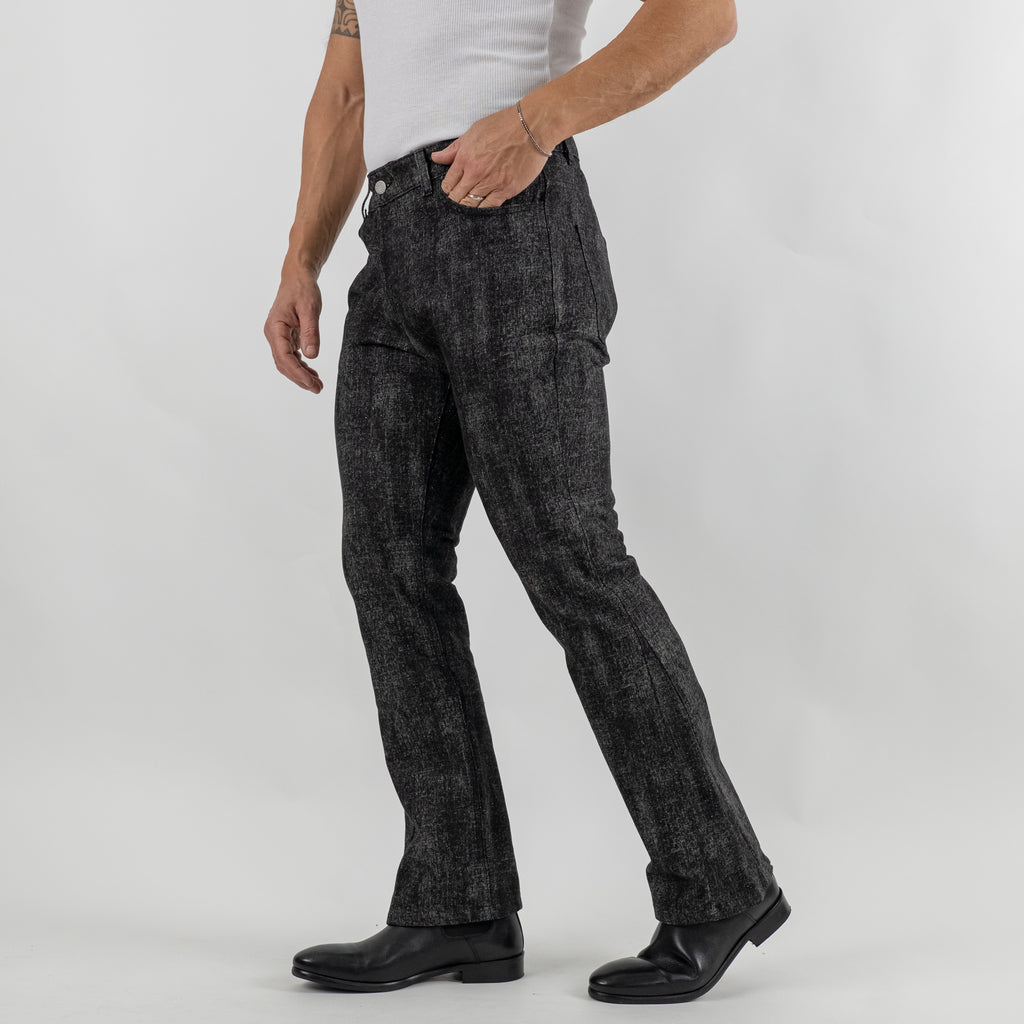 Jeans with rhinestones - Black