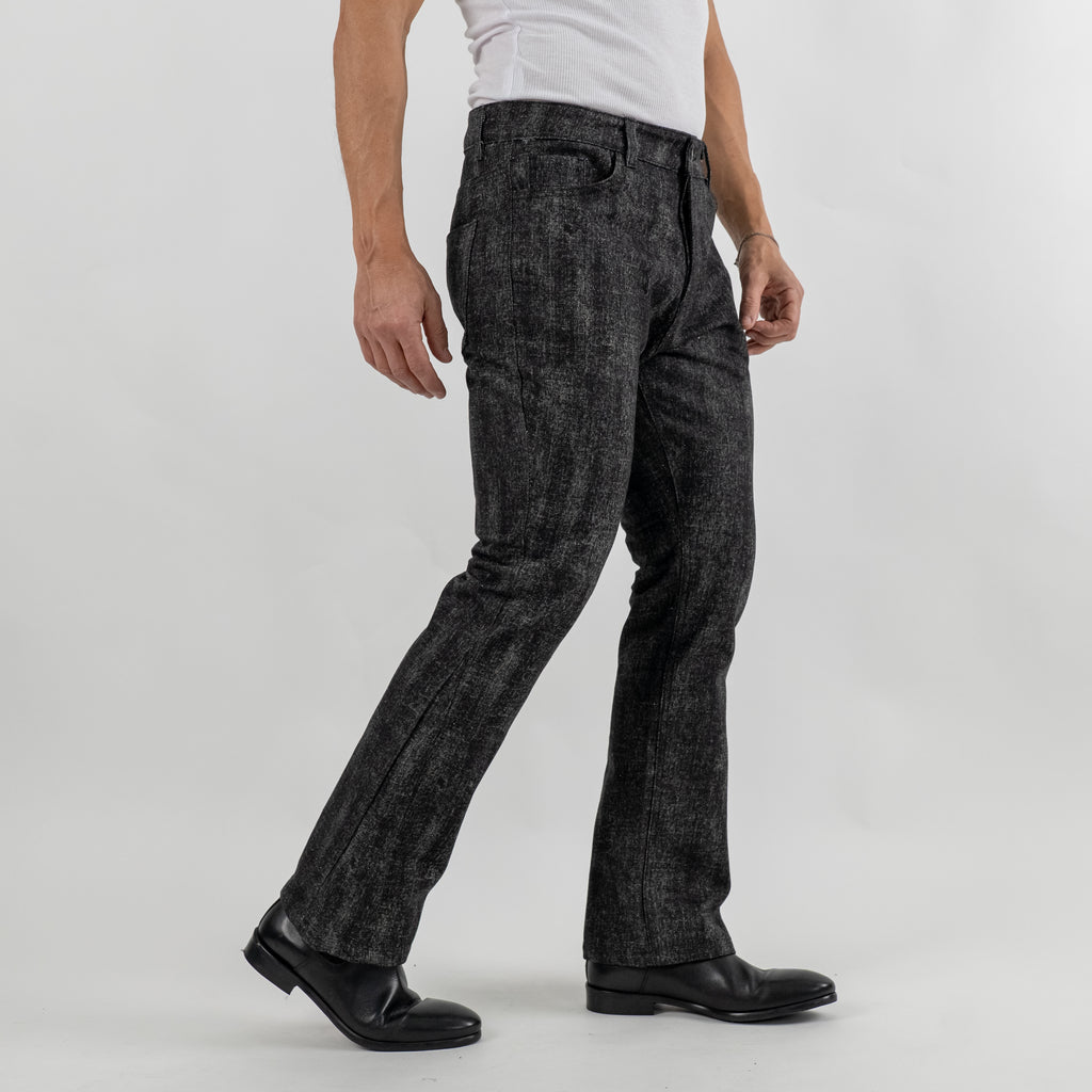 Jeans with rhinestones - Black