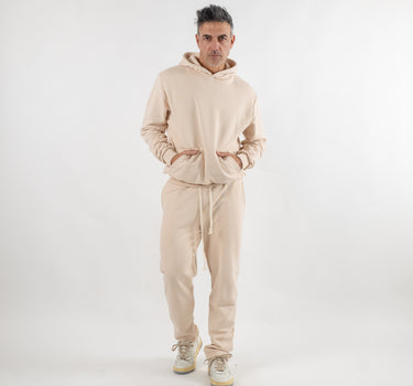 Tuta casual in 100% cotone - Beige