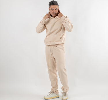 Tuta casual in 100% cotone - Beige