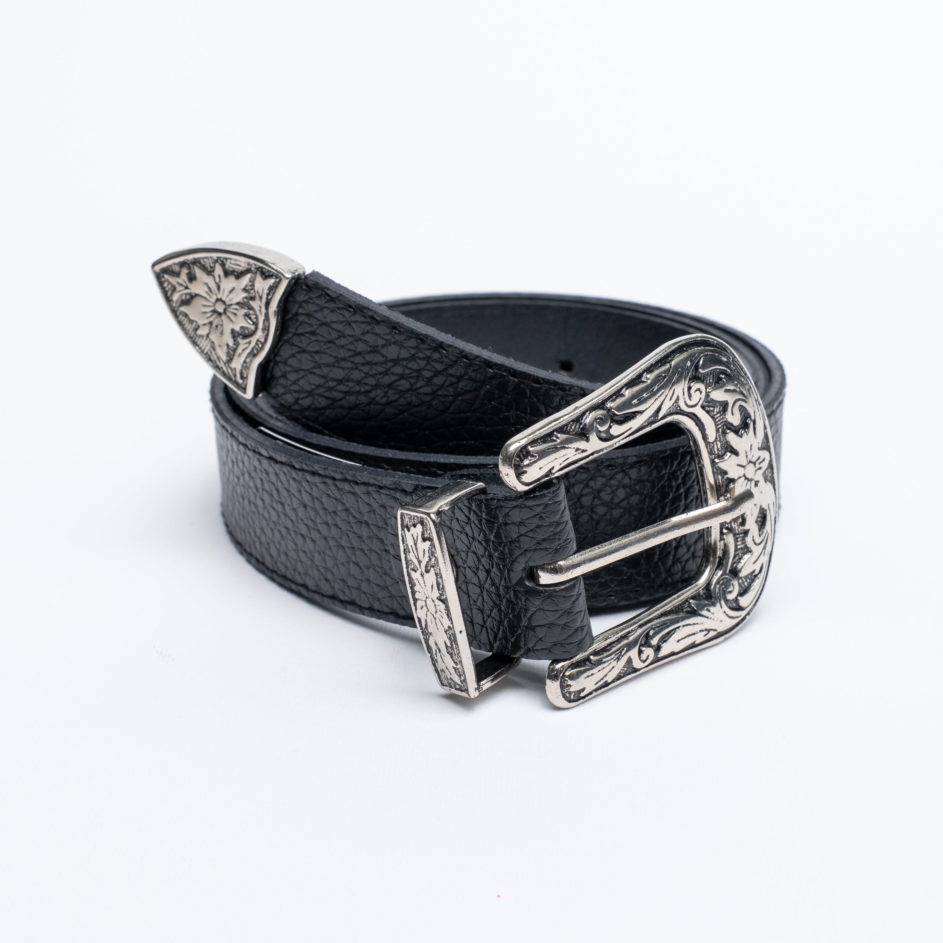 Cintura in eco pelle texana martellata