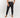 Pantalone slim fit con vita elasticizzata - Nero