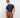 Maglia in filo manica corta - Blu
