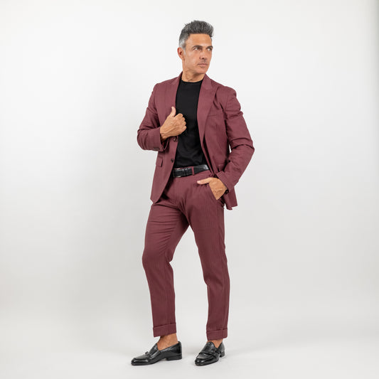 Abito monopetto solaro - Bordeaux