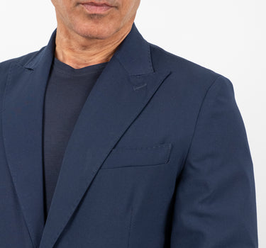 🔵Abito monopetto con rever a lancia - Blu