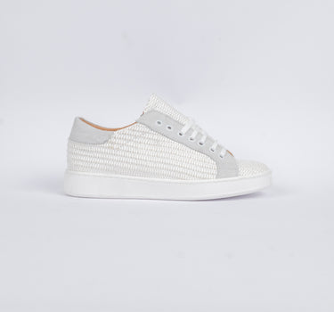 Sneaker in Rafia - Bianco