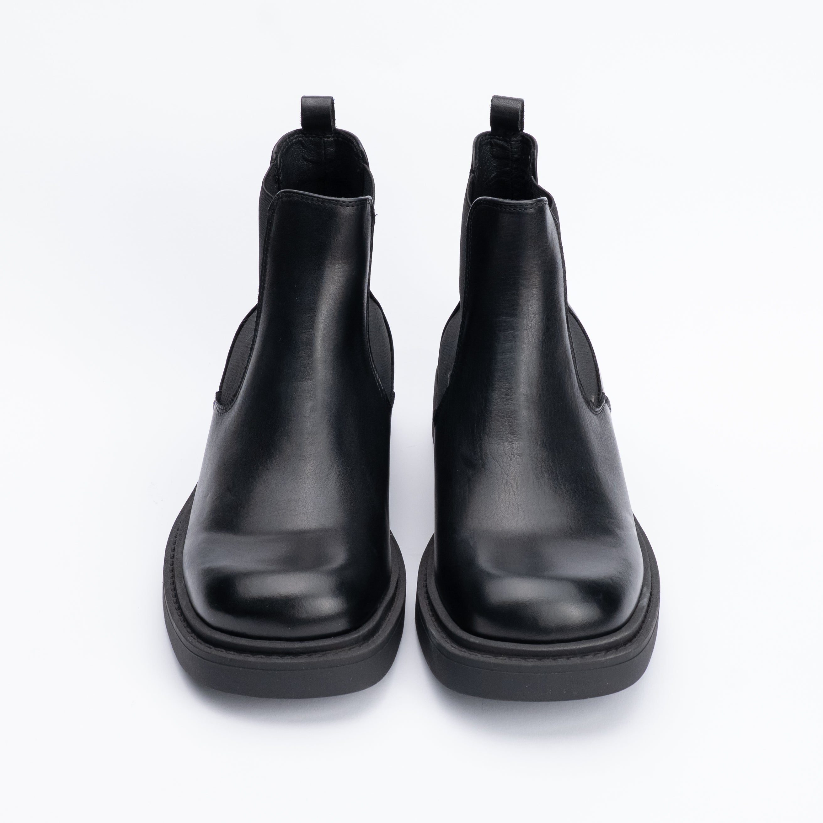 Mocasín de ante con doble hebilla - Negro