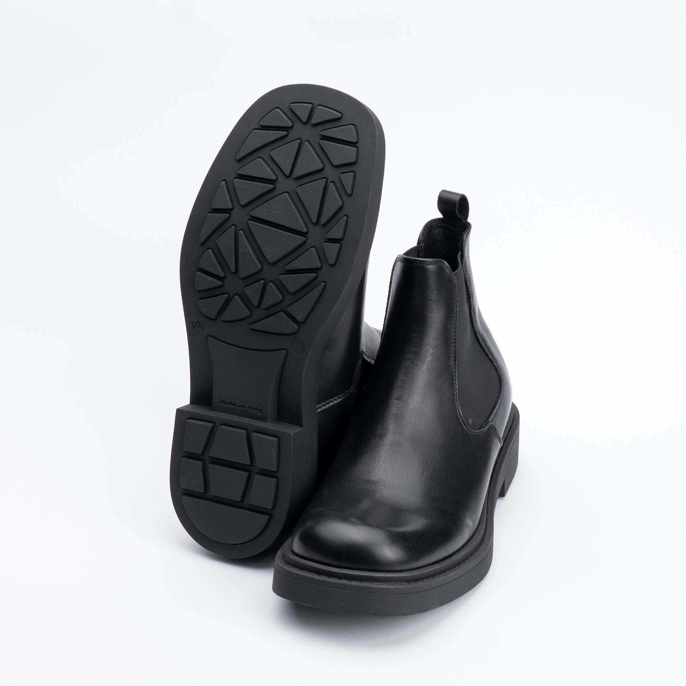 Mocasín de ante con doble hebilla - Negro