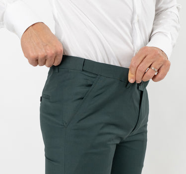 Abito doppiopetto e pantalone con molla - Verde Bosco