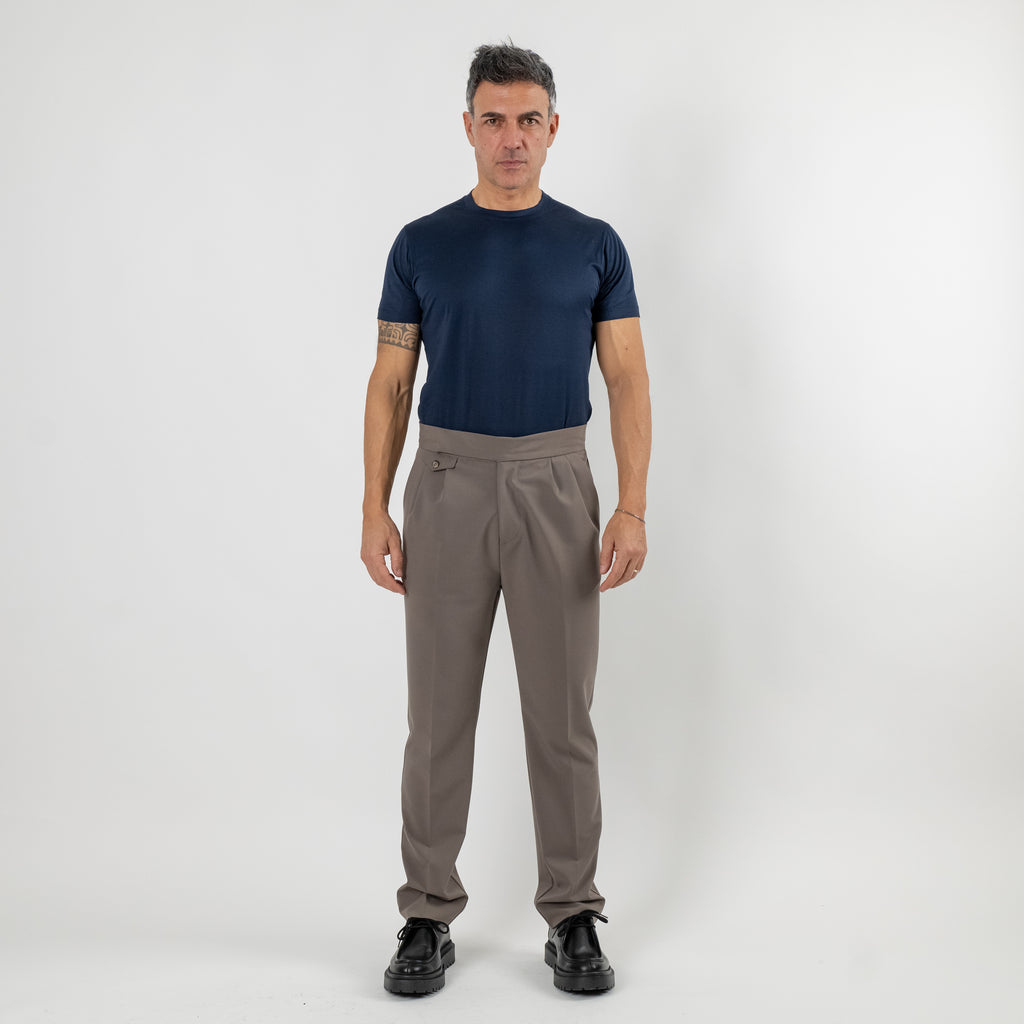 T-shirt in Filo di Scozia - Blu Notte