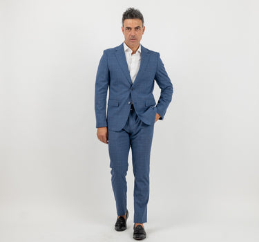 Abito monopetto principe di galles - Blu