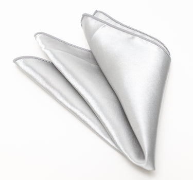 Pañuelo de bolsillo de color liso - Plata 