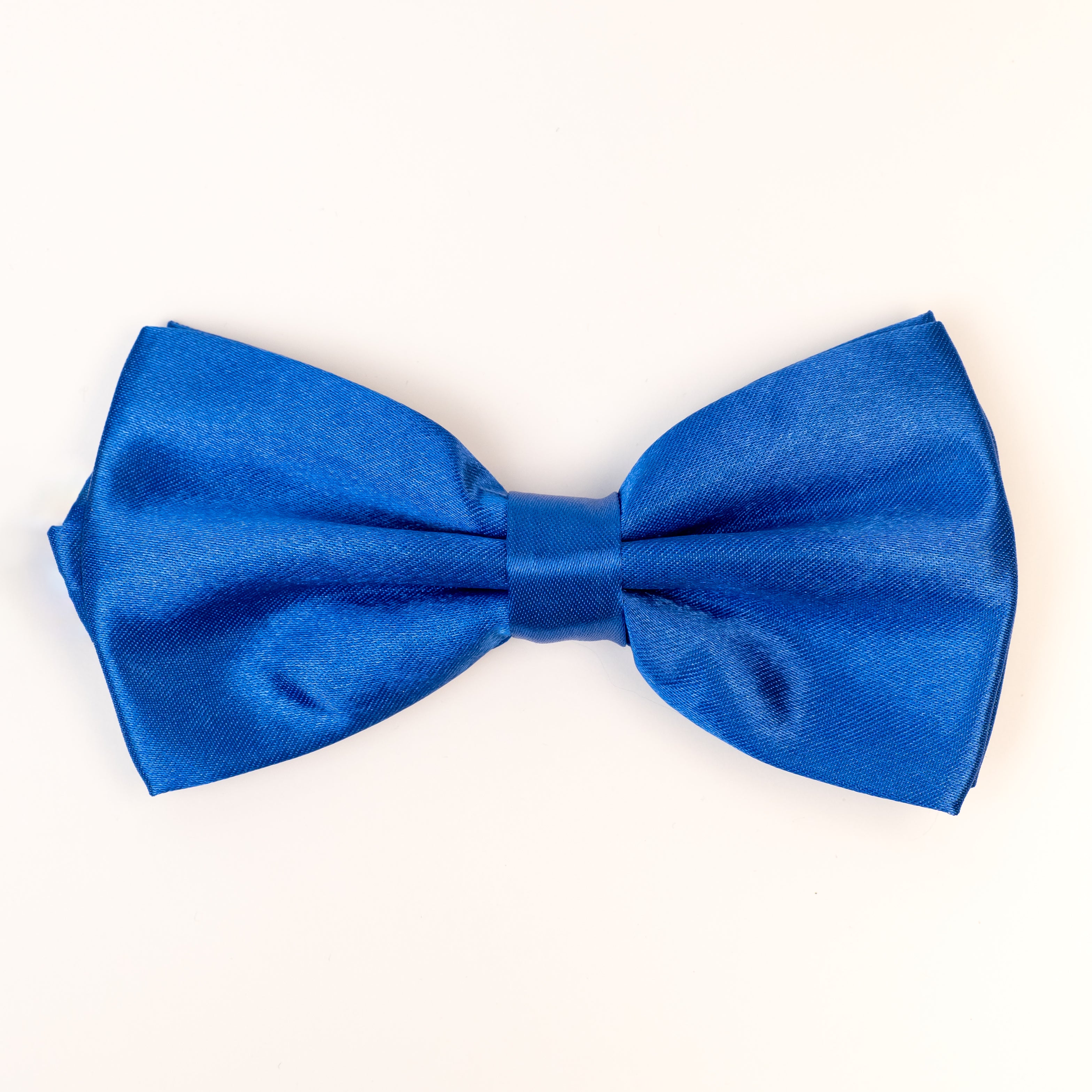 Silk-Effect Bow Tie with Adjustable Hook Closure - Royal Blue