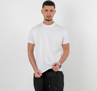 T-shirt effetto seta - Bianco