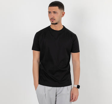 T-shirt effetto seta - Nero