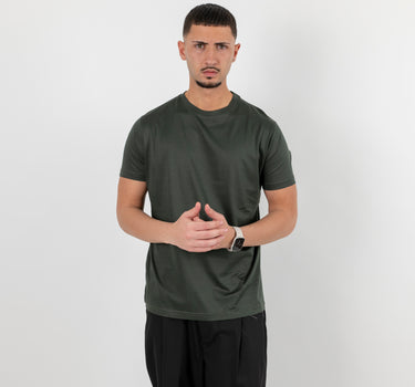 T-shirt effetto seta - Militare