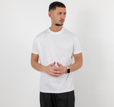 T-shirt effetto seta - Bianco