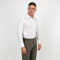 Camicia sartoriale tinta unita - Bianco