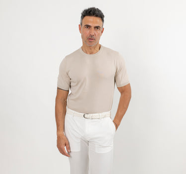 Maglia in filo leggera - Beige