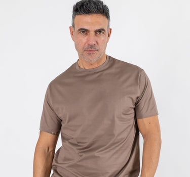T-shirt in filo di scozia - Fango