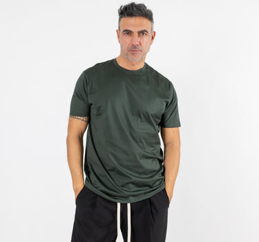 T-shirt in filo di scozia - Verde Bosco