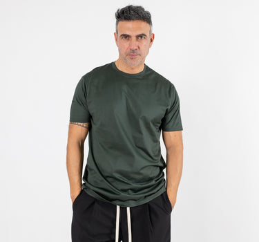 T-shirt in filo di scozia - Verde Bosco