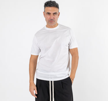 T-shirt in filo di scozia - Bianco